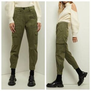 Derek Lam‎ 10 Crosby Size 16 Elian Utility Pants Cargo Green